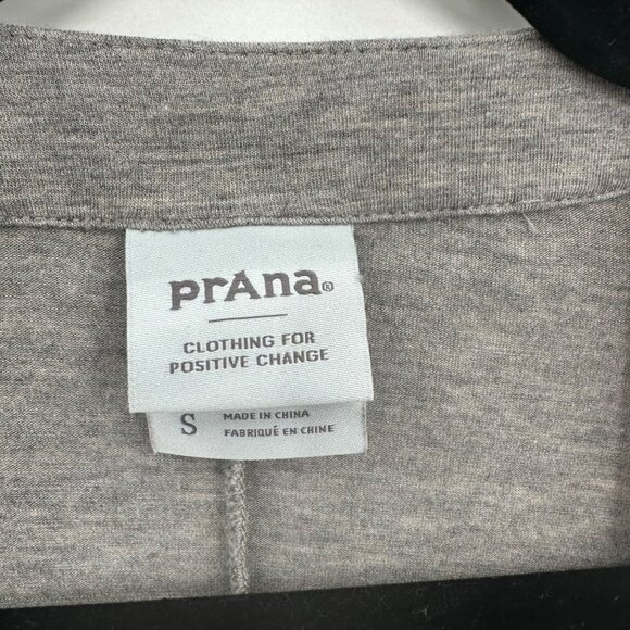 PrAna Womens Gray Lightweight Tencel Modal Blend Open-Front Cardigan Size S - Picture 8 of 14